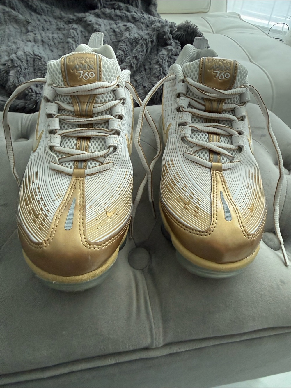 Nike Women’s White & Gold Athletic Sneakers